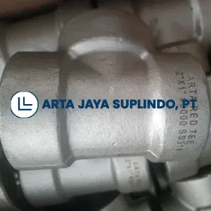 Jual TEE Reducer SS316 Class 3000 NPT & SW 1.3